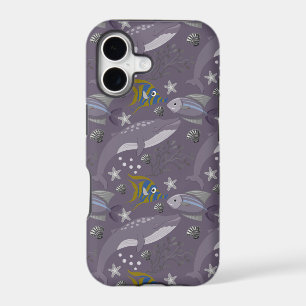 Aquatic animals pattern ocean underwater life 24 iPhone 17 case