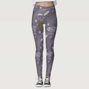 Aquatic animals pattern   ocean underwater life 24 leggings