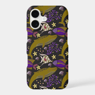Aquatic animals pattern ocean underwater life 25 iPhone 17 case