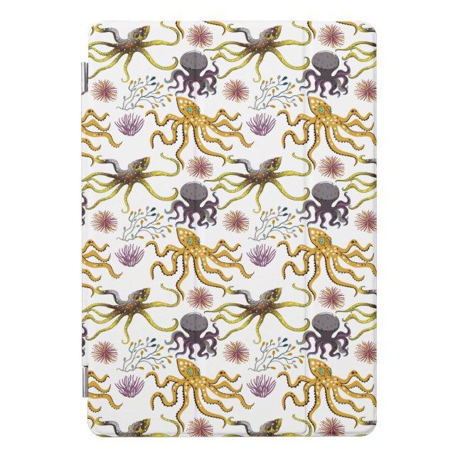 Aquatic animals pattern | ocean underwater life 26 iPad pro cover (Front)