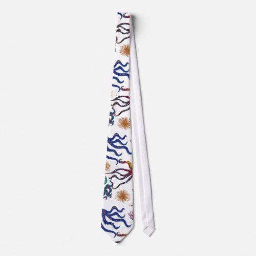 Aquatic animals pattern  ocean underwater life 27 neck tie