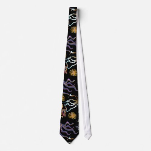 Aquatic animals pattern  ocean underwater life 29 neck tie