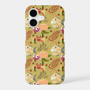 Aquatic animals pattern ocean underwater life 31 iPhone 17 case