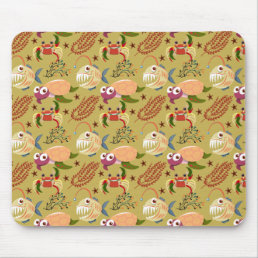 Aquatic animals pattern | ocean underwater life 31 mouse pad