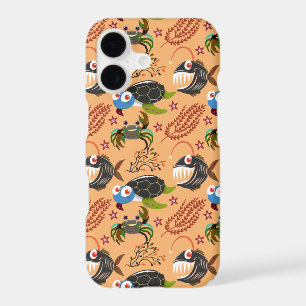 Aquatic animals pattern ocean underwater life 32 iPhone 17 case