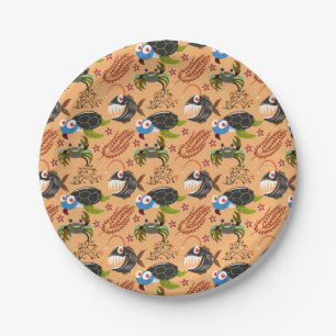 Aquatic animals pattern   ocean underwater life 32 paper plates