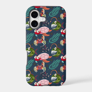 Aquatic animals pattern ocean underwater life 34 iPhone 17 case