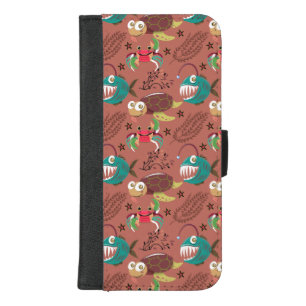 Aquatic animals pattern ocean underwater life 35 iPhone 8/7 plus wallet case