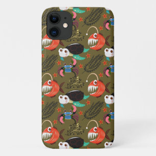 Aquatic animals pattern ocean underwater life 36 iPhone 11 case