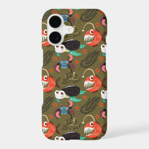 Aquatic animals pattern ocean underwater life 36 iPhone 17 case