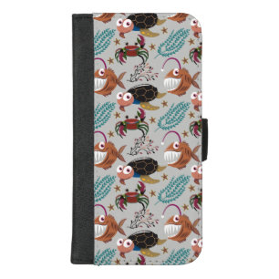 Aquatic animals pattern   ocean underwater life 37 iPhone 8/7 plus wallet case