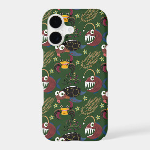 Aquatic animals pattern ocean underwater life 38 iPhone 17 case