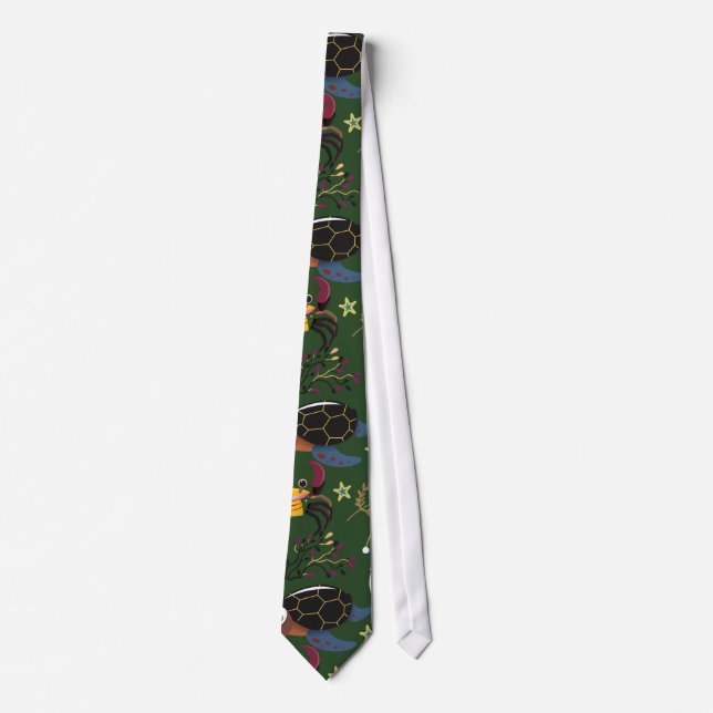 Aquatic animals pattern | ocean underwater life 38 neck tie (Front)