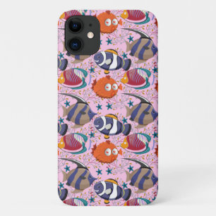 Aquatic animals pattern ocean underwater life 39 iPhone 11 case