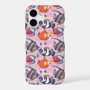 Aquatic animals pattern ocean underwater life 39 iPhone 17 case
