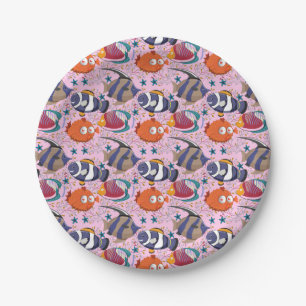 Aquatic animals pattern ocean underwater life 39 paper plates