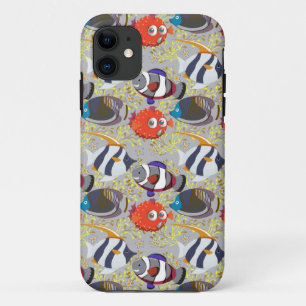 Aquatic animals pattern ocean underwater life 40 iPhone 11 case