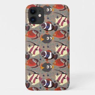 Aquatic animals pattern ocean underwater life 41 iPhone 11 case