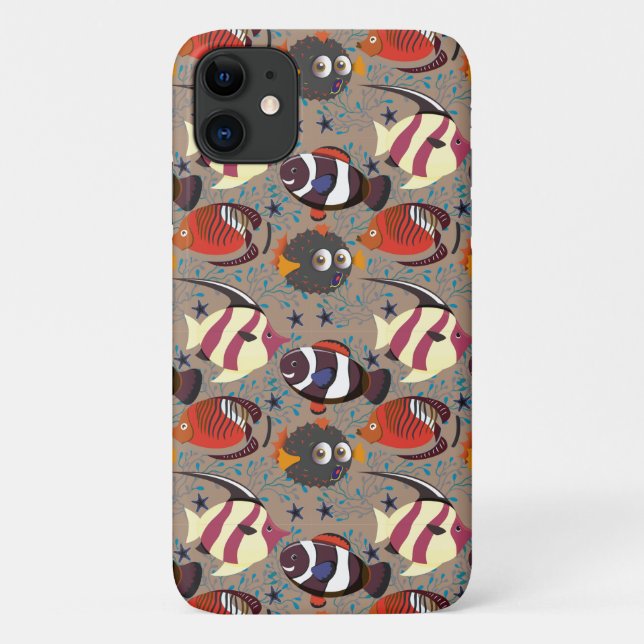 Aquatic animals pattern | ocean underwater life 41 Case-Mate iPhone case (Back)