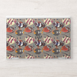 Aquatic animals pattern ocean underwater life 41 HP laptop skin