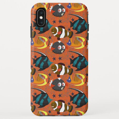 Aquatic animals pattern  ocean underwater life 42 iPhone XS max case