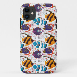 Aquatic animals pattern ocean underwater life 44 iPhone 11 case