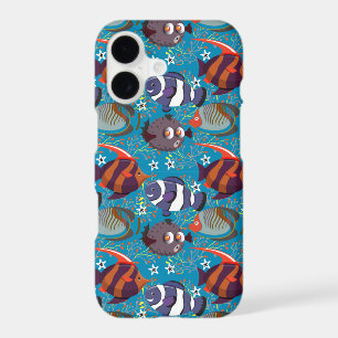 Aquatic animals pattern ocean underwater life 45 iPhone 17 case