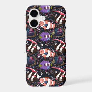 Aquatic animals pattern ocean underwater life 47 iPhone 17 case
