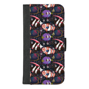 Aquatic animals pattern   ocean underwater life 47 iPhone 8/7 plus wallet case
