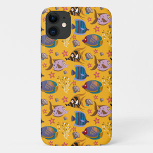 Aquatic animals pattern ocean underwater life 6 iPhone 11 case