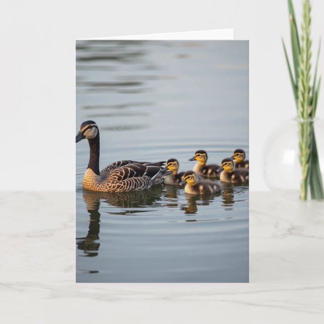 Aquatic Bird Mothers Day Card (Front)