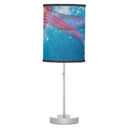 Aquatic Blue Water Jellyfish Table Lamp