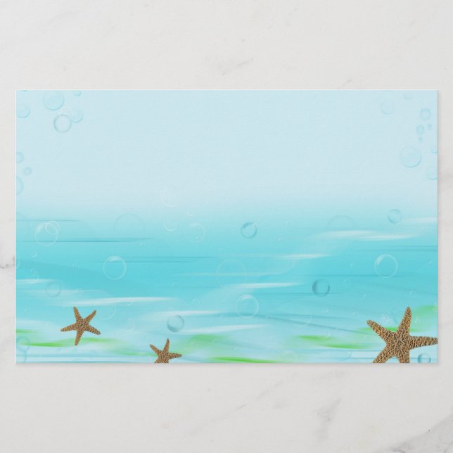 Aquatic Bubbles Stationery (Front)