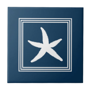 Aquatic design ceramic tile