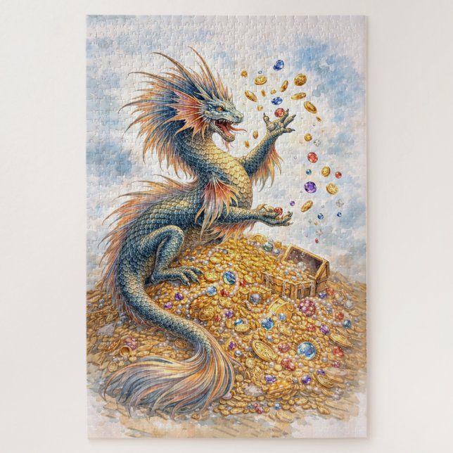 Aquatic Dragon Jigsaw Puzzle (Vertical)