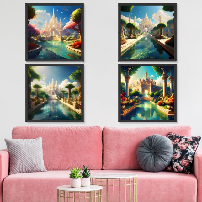 Aquatic Eden Wall Art Sets (Livingroom)