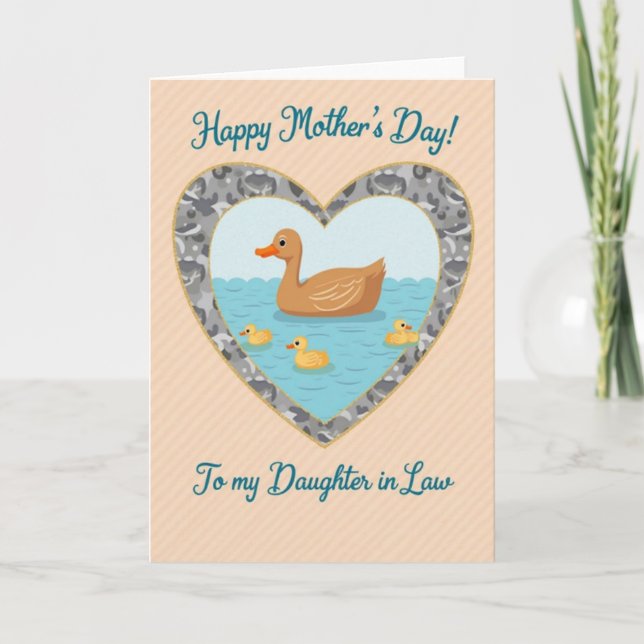 Aquatic Family Love Mothers Day Card (Front)
