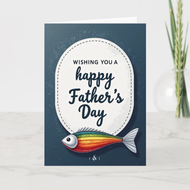 Aquatic Fathers Day Message Card (Front)