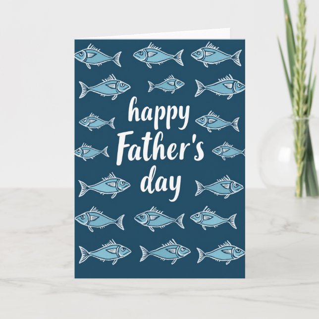 Aquatic Fathers Day Pattern Card (Front)