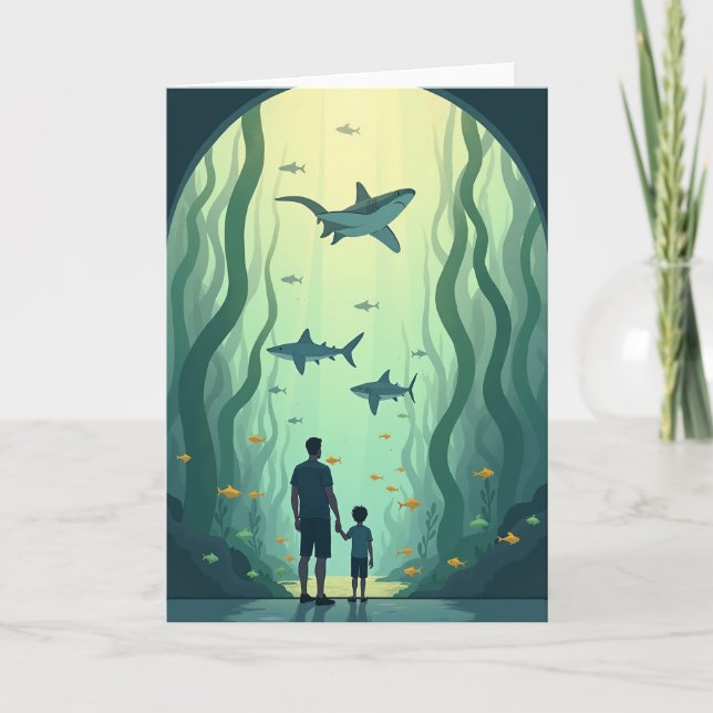 Aquatic Fathers Day View Card (Front)