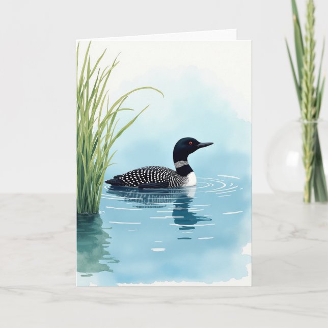 Aquatic Fathers Day Waterscape Card (Front)