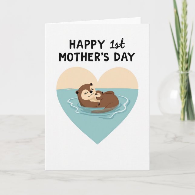Aquatic First Mothers Day Art Card (Front)