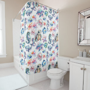 Aquatic Friends Shower Curtain