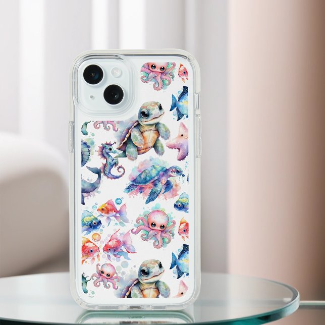 Aquatic Friends Speck iPhone Case (Creator Uploaded)