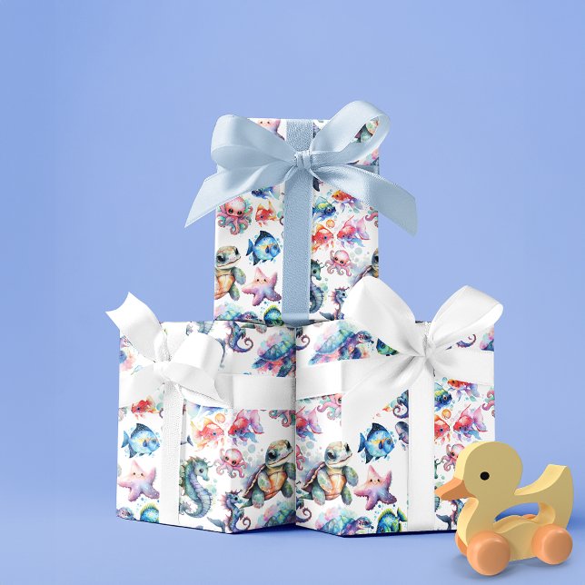 Aquatic Friends Wrapping Paper (Creator Uploaded)
