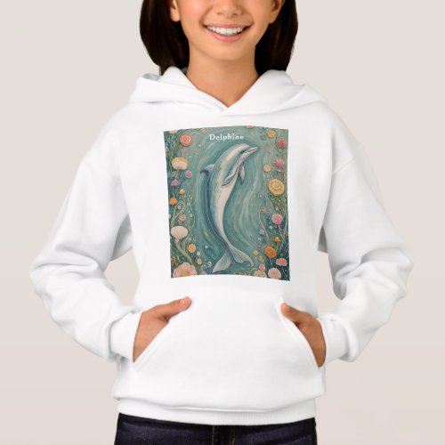 Aquatic Grace The Dolphins Dance Hoodie