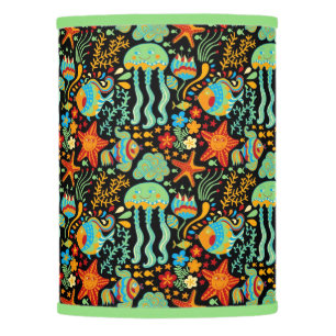 Aquatic Life Cartoon Style Lamp Shade