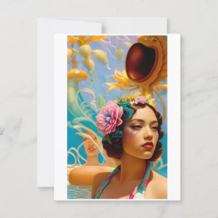 Aquatic Lives and Lovers Postcard