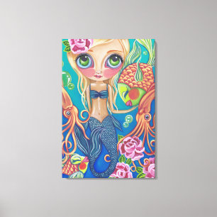 "Aquatic Mermaid" Canvas Print