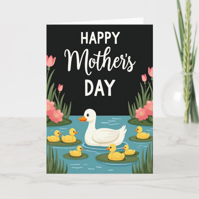 Aquatic Mothers Day Family Card (Front)